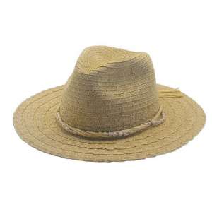 CHAPEAU PAILLE PAPIER FEMME AJUSTABLE