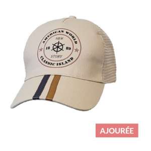 CASQUETTE TOILE AJOUREE HOMME