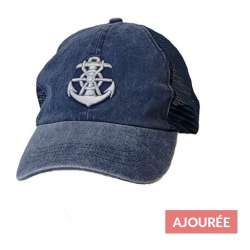 CASQUETTE TOILE AJOUREE BRODEE HOMME