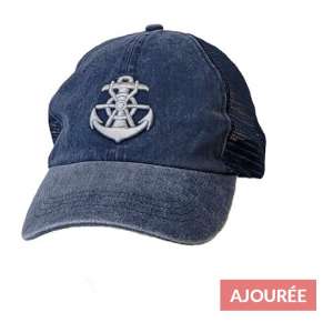CASQUETTE TOILE AJOUREE BRODEE HOMME