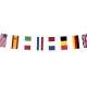 GUIRLANDE 20 FANIONS PAYS DU MONDE 15 M