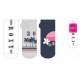 SOCQUETTES FEMME MOTIFS ROXY LOT 3 PAIRES