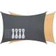 VOILE D'OMBRAGE POLYESTER 3 X 4 M