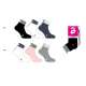 SOCQUETTES 2/3 MOTIFS LOTTO FEMME LOT 3 PAIRES