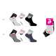 SOCQUETTES 2/3 MOTIFS LOTTO FEMME LOT 3 PAIRES