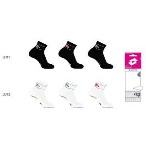 SOCQUETTES 2/3 ASS LOTTO FEMME LOT 3 PAIRES