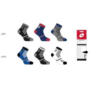SOCQUETTES 2/3 ASS LOTTO HOMME LOT 3 PAIRES