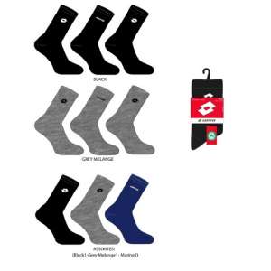 CHAUSSETTES ASS LOTTO HOMME LOT 3 PAIRES