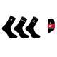 CHAUSSETTES TENNIS LOTTO HOMME LOT 3 PAIRES NOIR