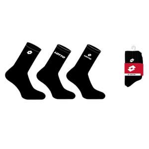 CHAUSSETTES TENNIS LOTTO HOMME LOT 3 PAIRES NOIR