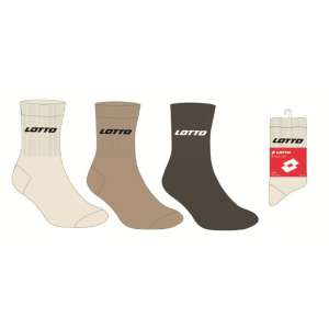 CHAUSSETTES TENNIS COL LOTTO HOMME LOT 3 PAIRES