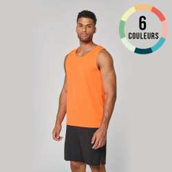 DEBARDEUR SPORT POLYESTER HOMME