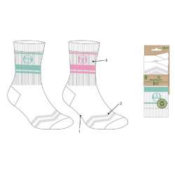 CHAUSSETTES TENNIS TACCHINI FEMME LOT 2 PAIRES