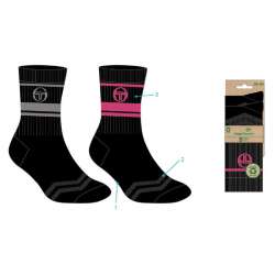 CHAUSSETTES TENNIS TACCHINI FEMME LOT 2 PAIRES