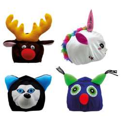 COUVRE CASQUE LYCRA ANIMAUX