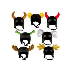 DECORATION CASQUE VELCRO CORNE