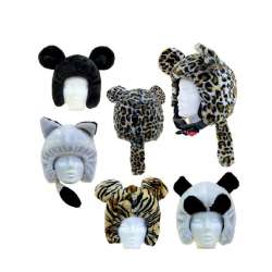 COUVRE CASQUE ANIMAL PELUCHE