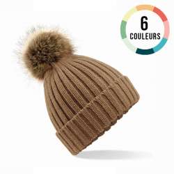 BONNET EPAIS POMPON ADULTE