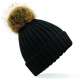 BONNET EPAIS POMPON ADULTE